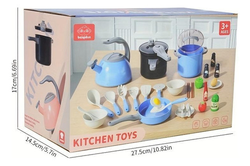 32 Piezas De Accesorios Para Juguetes De Cocina Para Niños,