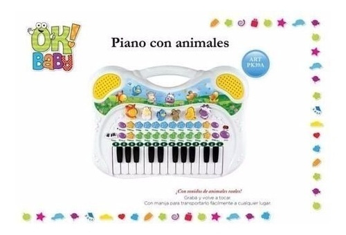 Piano Musical Ok Baby Con Animales