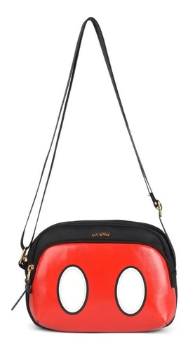 Bolsa Tiracolo C/ Alça Transversal Roupa Mickey Mouse Disney