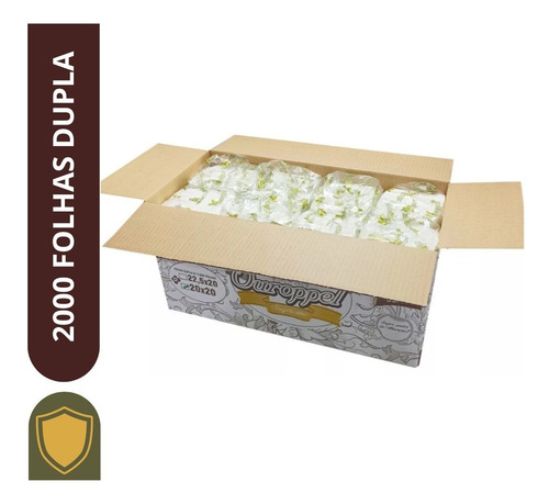 Caixa Papel Toalha Interfolha Folha Dupla 2000 Folhas