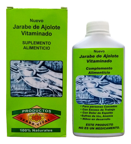 Jarabe De Ajolote Reforzado 200ml 100% Original