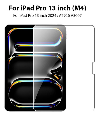 2 Piezas Mica Protector Pantalla iPad Air 13 M2 2024 M3 2025