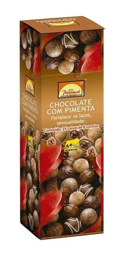 Incenso Indiano Parimal Chocolate C/ Pimenta Cx.25un.8v.