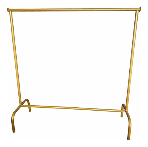 Rack Burro Dorado Para Ropa 120x120cm Organizador Desarmable