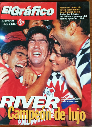 Revista El Gráfico - River Campeón Apertura 1996
