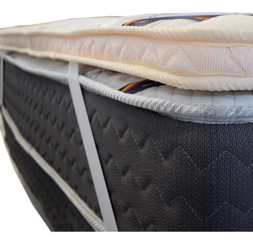 Pillow Top Desmontable Arcoiris 160 X 200 Cubre Colchón Ap