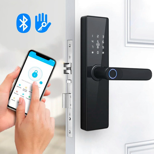 Imagen 9 de 9 de Cerradura Inteligente Smart Bluetooth Huella App Código H27