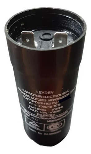 Capacitor Electrolitico Para Motor Monofasico 100-120uf