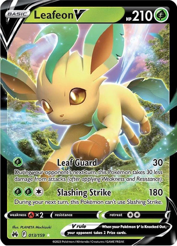 Leafeon V Carta Pokémon Original+10 Cartas 