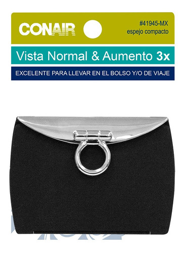 Espejo De Bolsillo Vista Normal Y 3x Conair 41945mx