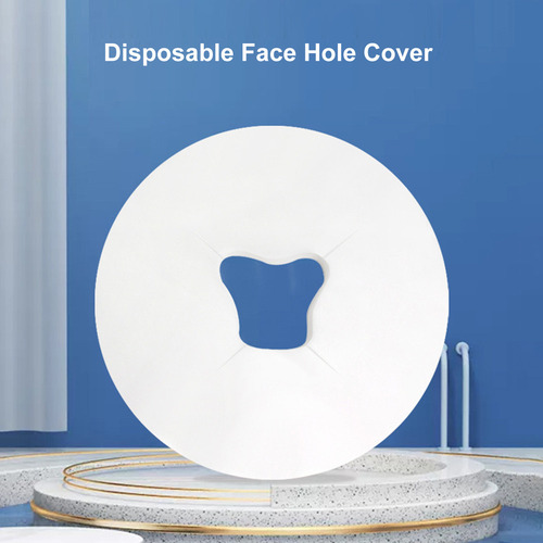 - Funda De Almohadilla Facial De Masaje De Spa Blanca