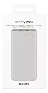 Samsung Batería Externa Usb C Carga Rápida 10000mah 2 Puerto