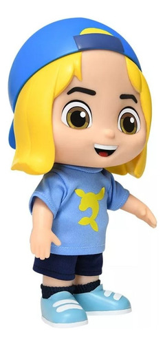 Boneco Luke Lucas Neto Infantil Os Aventureiros Vinil Azul