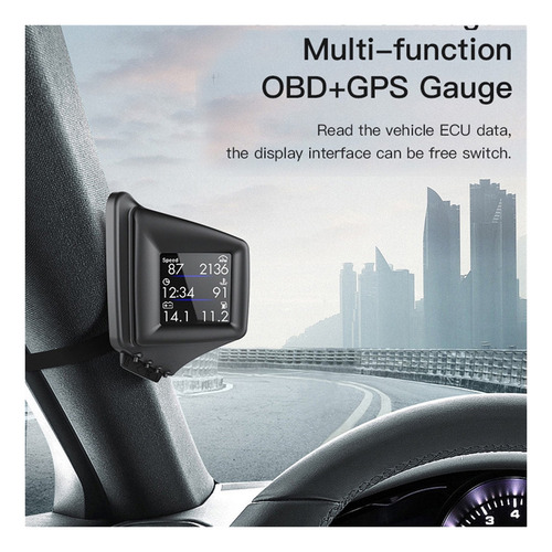 Hud Obd2 + Gps Computadora A Bordo Rpm Turbo Presión Aceite