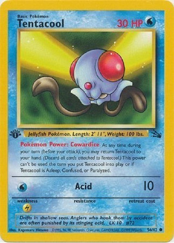 Tentacool 56/62 Comun Pokemon Tcg