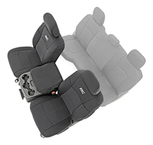 Fundas De Asiento Delantero De Neopreno Rough Country Para R