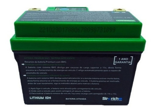 Imagem 6 de 7 de Bateria De Lítio Para Twister/falcon/fazer 250 7ah Skyrich