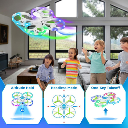 Minidron Contixo Td1 Rc Para Niños, Led, 3d Flip, Cuadricópt