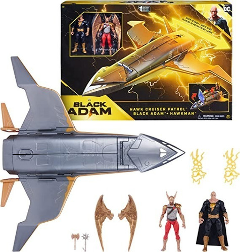 Black Adam Hawk Cruiser Patrol Figuras Hawkman Original