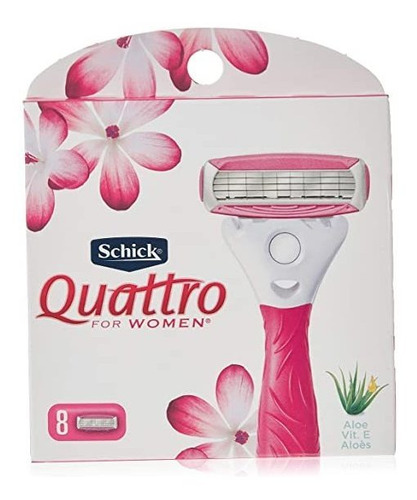 Schick Quattro Para Mujer, Recambio Para Maquinilla De Afeit
