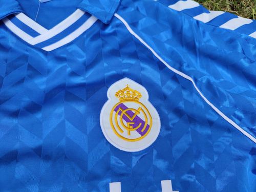 Jersey Real Madrid Retro 86 Visita Azul