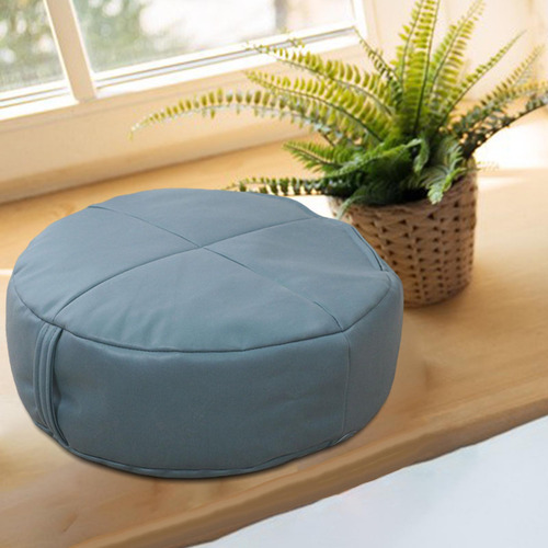 Puf De Mesa Estilo Japonés Taburete Almohada Asiento Azul