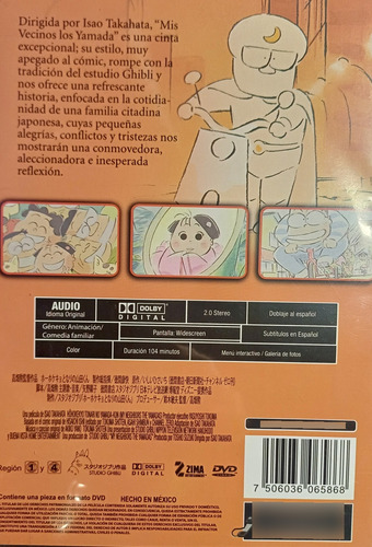Mis Vecinos Los Yamada Dvd Original ( Nuevo )