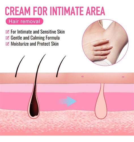 Crema Depilatoria Área Íntima Sensible Sin Dolor Bye Vello