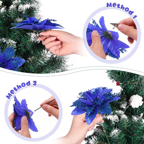12 Flores De Nochebuena De Navidad, Flores De Nochebuena