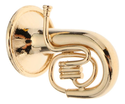 Miniatura De Metal Tuba Mini Modelo De Móveis De Boneca