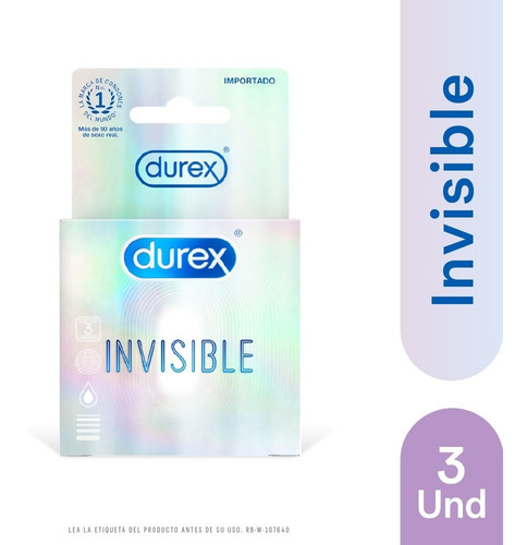 Imagen 1 de 5 de Condones Durex Ultra Delgado - Unidad a $3197