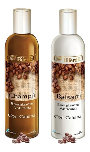 Shampoo + Balsam Biferdil Energizante Anti-caida Con Cafeina