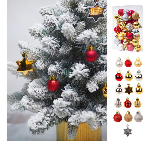 Decoraciones Navideñas W De 3 Cm Y Combinación Roja De Navid