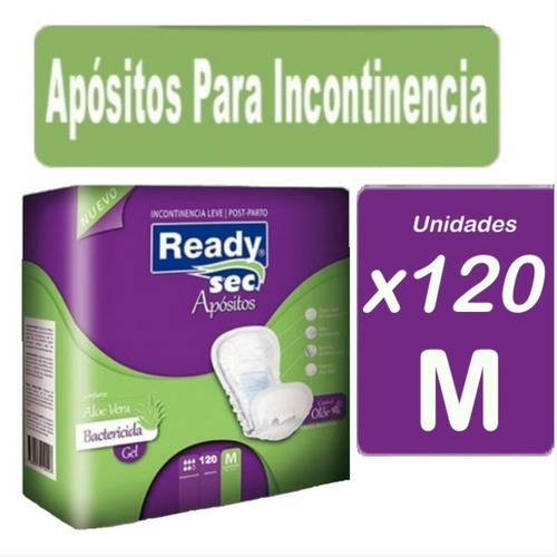 Apósitos Ready Sec Talle M X 120 Unidades 