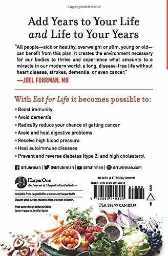 Eat For Life The Breakthrough Nutrient-rich Program., De Fuhrman M.d., Joel. Editorial Harperone En Inglés
