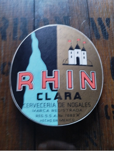 Etiqueta De Cerveza Rhin De La Cerveceria De Nogales 