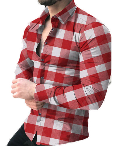 Y La Camisa Casual De Manga Larga A Cuadros De Otoño Está En