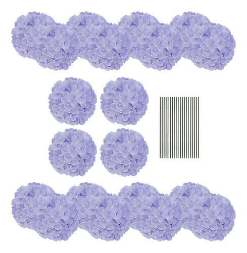 Flores Artificiais De Hortênsia Arranjos Florais Roxo