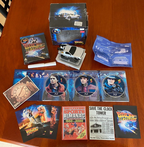 Volver Al Futuro Trilogía Box Set Delorean 25 Aniversario