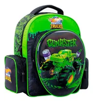 Comprar Mochila Hot Wheels Gunster Monster Trucks 14p- Vamos A Jugar