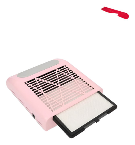 Extractor De Polvo Para Uñas Profesional 80w Rosa