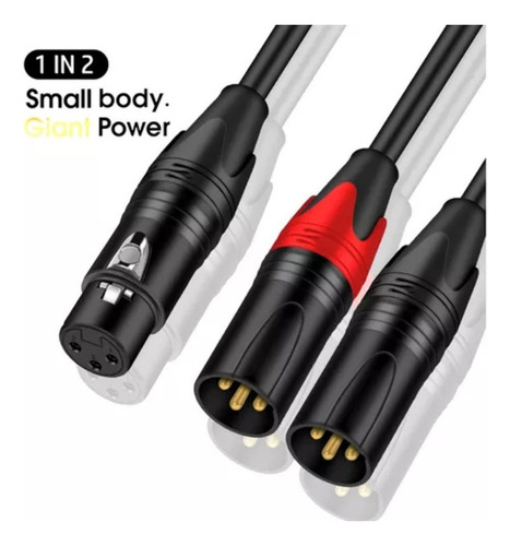 Cable Divisor En Y Xlr A Xlr Balanceado Xlr Hembra A D