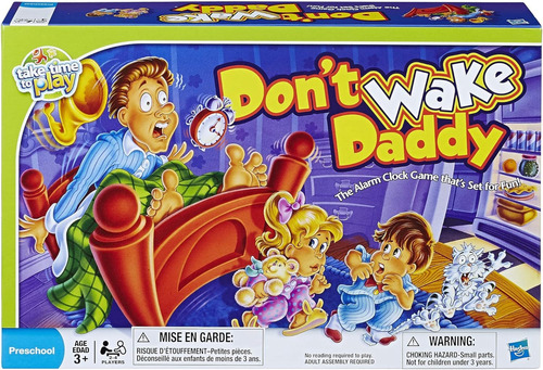 Juego De Mesa Preescolar Don't Wake Daddy De Hasbro Gaming,
