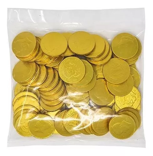 Monedas de oro chocolate, bolsa de 1 libra