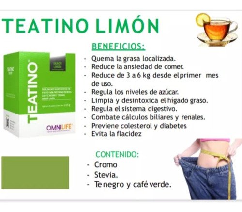 Quemador De Grasa Natural Teatino Limón Omnilife