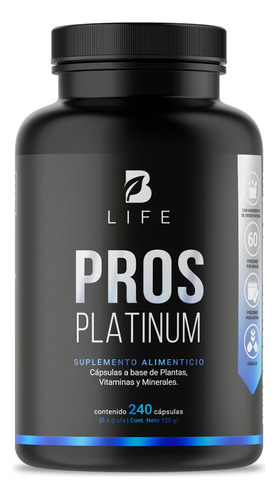 Suplemento Para La Próstata De 240cáps Pros Platinum B Life.