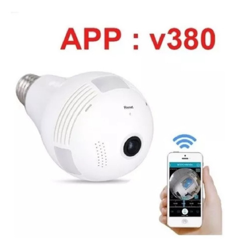 Camara Foco Seguridad Wifi Ip Espía Hd Usb 128gb Vista 360°