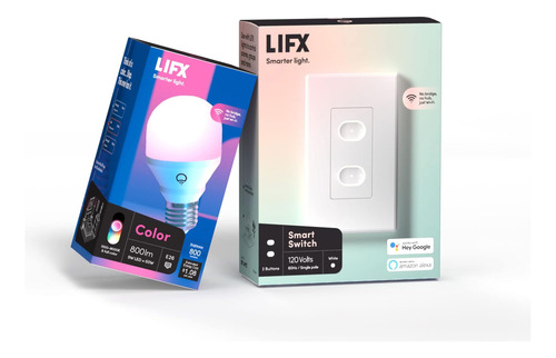 Paquete De Interruptor Lifx: Con Bombilla Inteligente De Col