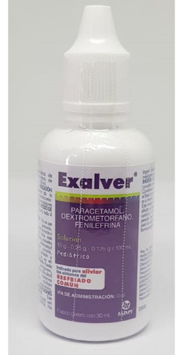 Exalver Solución 10 G/0,25 G/0,125 G, 1 Frasco Gotero 30 Ml