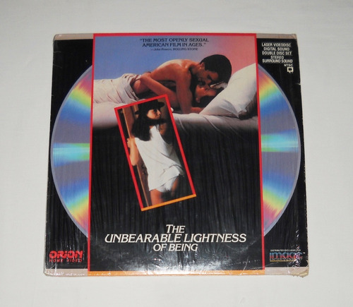 Unbearable Lightness Of Being Philip Kaufman 2 X Laser Disc